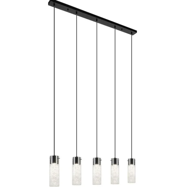 lichts_hanglamp_cilinder__1.webp Flash Sale Straluma 5-Lichts hanglamp cilinder helder glas met zwart