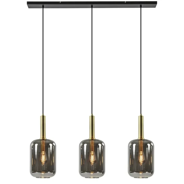 lichts_hanglamp_lekar_ant_1.webp Shop Straluma 3-Lichts hanglamp Lekar antiek brons met smoke glas