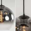 lichts_hanglamp_ovaal_mat_3.webp Flash Sale Straluma 5-Lichts hanglamp ovaal mat zwart met titanium glas