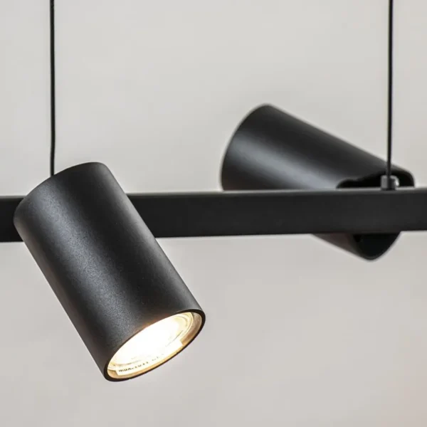 Fashion Straluma 6-Lichts hanglamp spots verstelbaar zwart