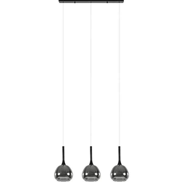 lichts_hanglamp_zwart_met_0-3.webp Cheap Straluma 3-Lichts hanglamp zwart met smoke glazen kappen