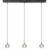 lichts_hanglamp_zwart_met_1-2.webp Clearance Straluma 3-Lichts hanglamp zwart met helder glazen bollen