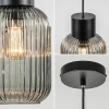 lichts_hanglamp_zwart_met_2.webp New Straluma 1-Lichts hanglamp zwart met smoke glazen cilinder