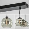 Sale Straluma 3-Lichts hanglamp zwart met smoke glas