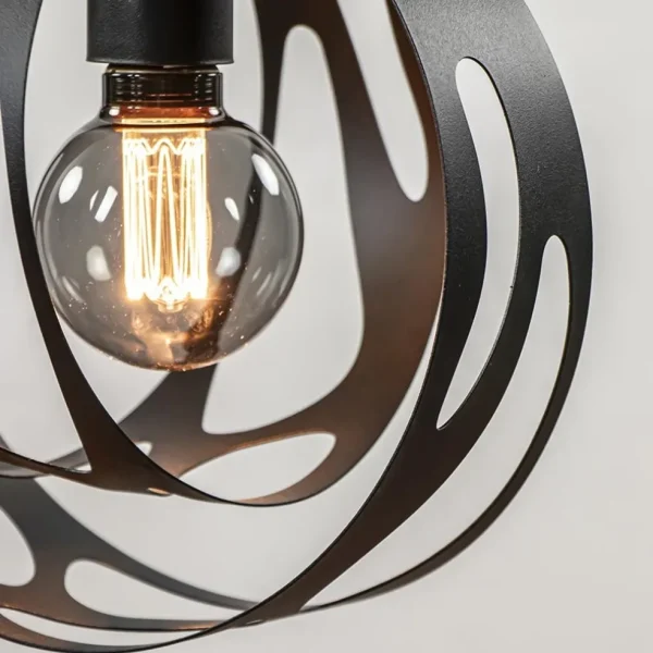 lichts_hanglamp_zwart_met_2-6.webp Flash Sale Straluma 3-Lichts hanglamp zwart met ronde kappen
