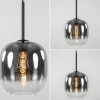 lichts_hanglamp_zwart_met_3-1.webp Discount Straluma 1-Lichts hanglamp zwart met smoke/helder glas