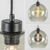 Sale Straluma 3-Lichts hanglamp zwart met smoke glas