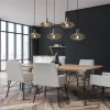 lichts_hanglamp_zwart_met_4-4.webp New Straluma 5-Lichts hanglamp zwart met naturel houten kappen