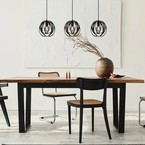 lichts_hanglamp_zwart_met_4-6.webp Flash Sale Straluma 3-Lichts hanglamp zwart met ronde kappen
