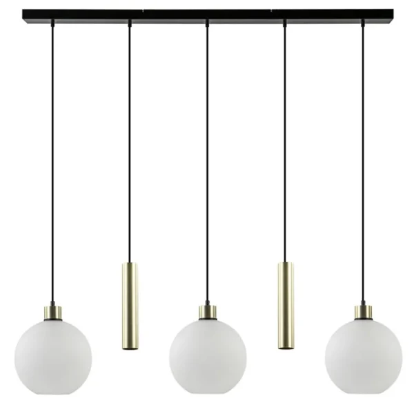 lichts_hanglamp_zwartgoud_0.webp Cheap Straluma 5-Lichts hanglamp zwart-goud met opaal glas