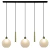 lichts_hanglamp_zwartgoud_1.webp Cheap Straluma 5-Lichts hanglamp zwart-goud met opaal glas