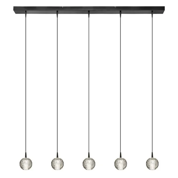 lichts_led_eettafelhangla_1-2.webp New Straluma 5-Lichts LED eettafelhanglamp helder glazen bollen