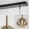 lichts_led_eettafelhangla_3-4.webp Shop Straluma 3-Lichts LED eettafelhanglamp met gold fading glas