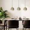lichts_led_eettafelhangla_4-4.webp Shop Straluma 3-Lichts LED eettafelhanglamp met gold fading glas