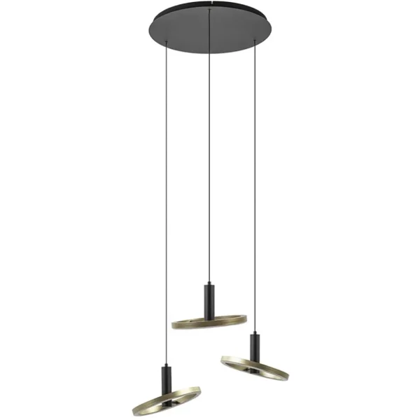 lichts_led_hanglamp_ringe_0.webp Cheap Straluma 3-Lichts LED hanglamp ringen rond zwart/goud dimbaar