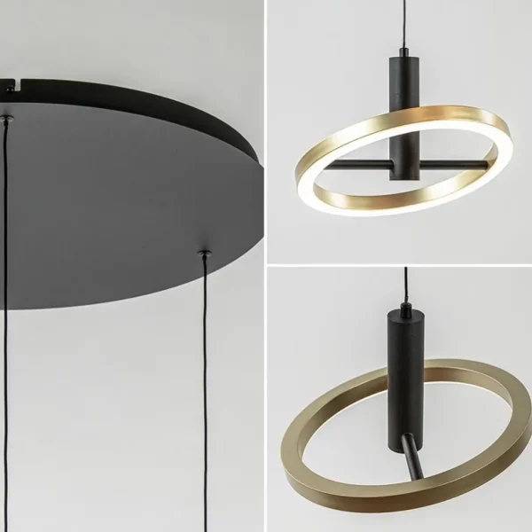 lichts_led_hanglamp_ringe_3.webp Cheap Straluma 3-Lichts LED hanglamp ringen rond zwart/goud dimbaar