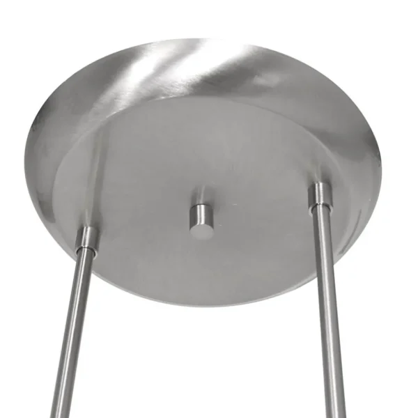 lichts_led_hanglamp_staal_3.webp Fashion Straluma 4-Lichts LED hanglamp staal met witte schotels dimbaar