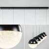 Online Straluma 5-Lichts LED hanglamp zwart met diamant zand 3-standen dimbaar