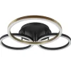 lichts_led_plafondlamp_zw_0.webp Best Sale Straluma 3-Lichts LED plafondlamp zwart/goud 3-standen dimbaar