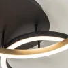 lichts_led_plafondlamp_zw_2.webp Best Sale Straluma 3-Lichts LED plafondlamp zwart/goud 3-standen dimbaar