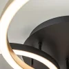 lichts_led_plafondlamp_zw_3.webp Best Sale Straluma 3-Lichts LED plafondlamp zwart/goud 3-standen dimbaar