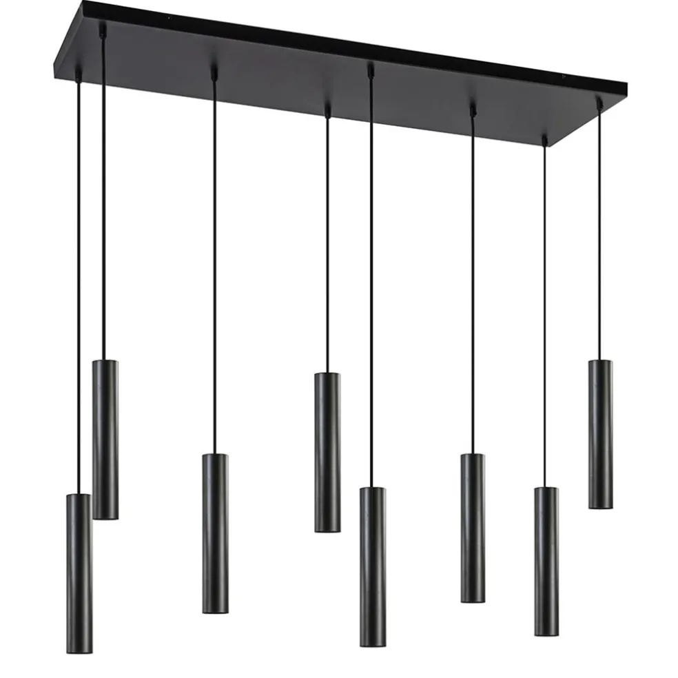 lichts_metalen_hanglamp_c_0.webp Discount Straluma 8-Lichts metalen hanglamp cilinders mat zwart