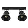 lichts_metalen_plafondlam_0.webp Outlet Straluma 2-Lichts metalen plafondlamp Eliano mat zwart