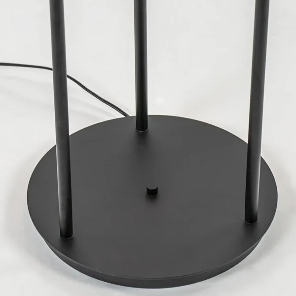 Hot Straluma 3-Lichts moderne vloerlamp mat zwart exclusief lichtbron
