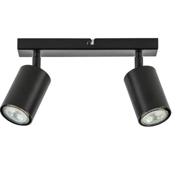 lichts_opbouwspot_gu_mat__0.webp Outlet Straluma 2-Lichts opbouwspot GU10 mat zwart