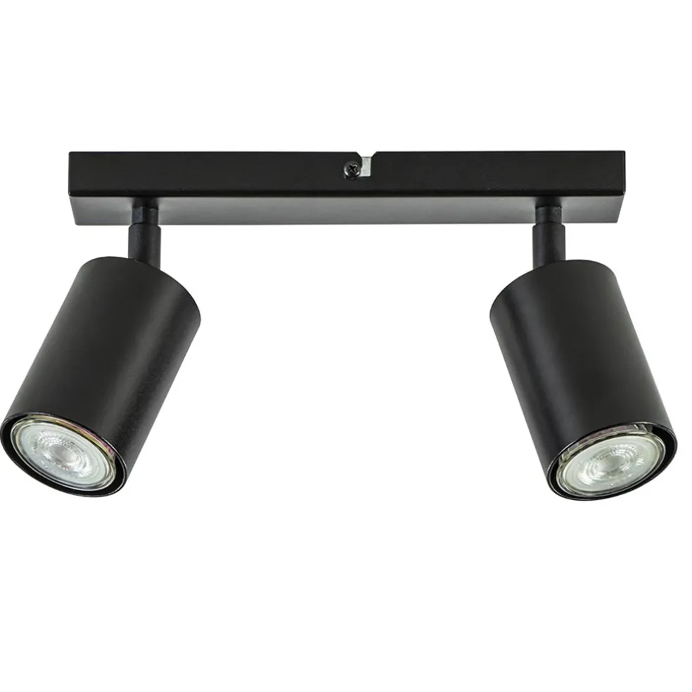 lichts_opbouwspot_gu_mat__0.webp Outlet Straluma 2-Lichts opbouwspot GU10 mat zwart