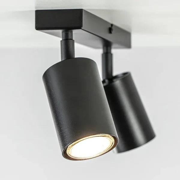 lichts_opbouwspot_gu_mat__3.webp Outlet Straluma 2-Lichts opbouwspot GU10 mat zwart