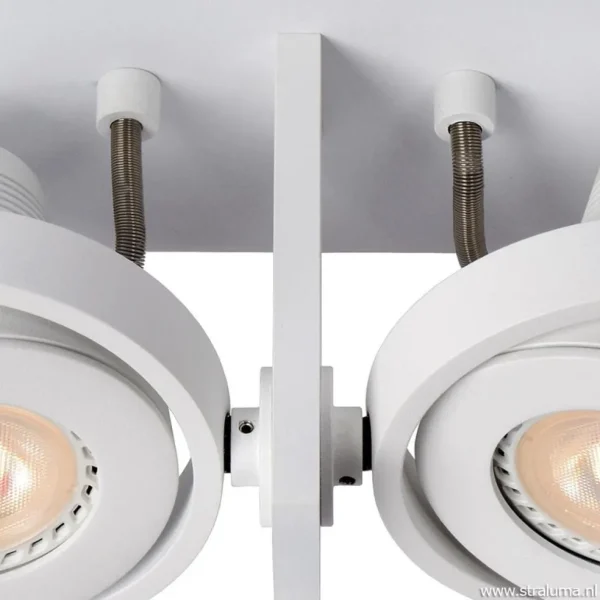 lichts_opbouwspot_wit_dim_3.webp Clearance Straluma 2-Lichts opbouwspot wit dim to warm LED