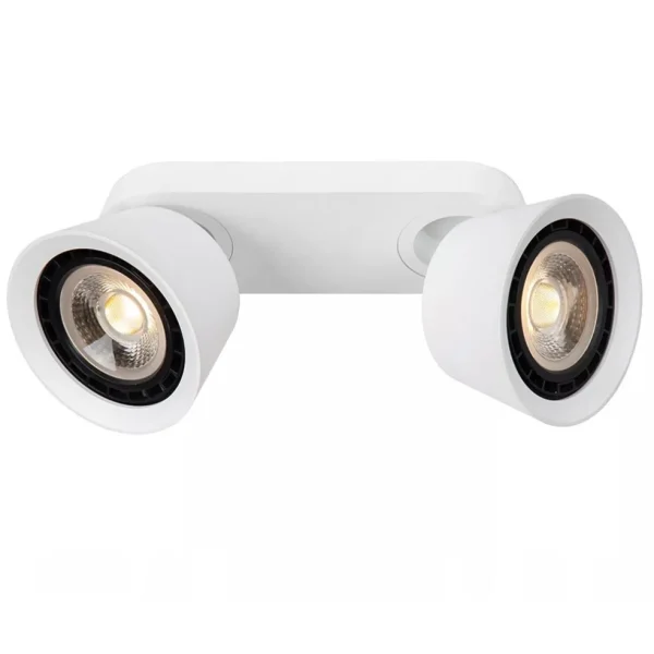 lichts_opbouwspot_wit_gue_0.webp Outlet Straluma 2-Lichts opbouwspot wit GU10-ES111 verstelbaar