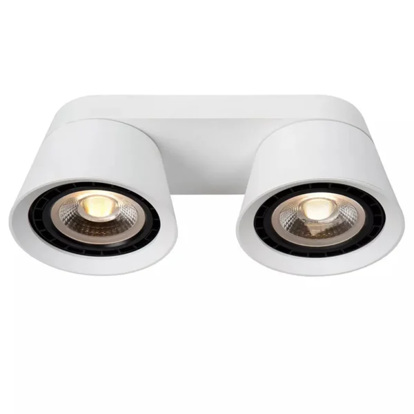 lichts_opbouwspot_wit_gue_1.webp Outlet Straluma 2-Lichts opbouwspot wit GU10-ES111 verstelbaar