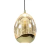Discount Straluma 8-Lichts ovale hanglamp eggs zwart/goud