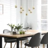 Discount Straluma 8-Lichts ovale hanglamp eggs zwart/goud