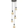 lichts_plaat_rond__pendel_0.webp Outlet Straluma 5-lichts plaat rond + pendels zwart ex.lb