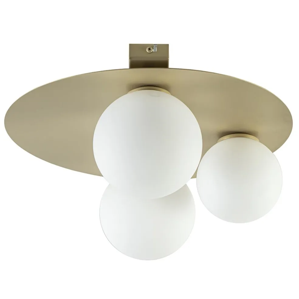 lichts_plafondlamp_mat_go_0.webp Sale Straluma 3-Lichts plafondlamp mat goud met witte bollen
