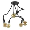 lichts_plafondlamp_mat_zw_0.webp Hot Straluma 5-Lichts plafondlamp mat zwart met flexibele armen