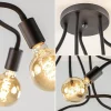 lichts_plafondlamp_mat_zw_2.webp Hot Straluma 5-Lichts plafondlamp mat zwart met flexibele armen