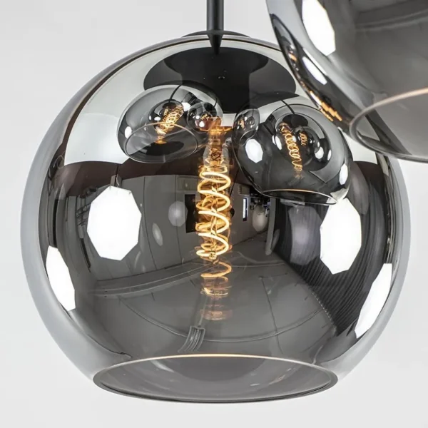 lichts_plafondlamp_mat_zw_2-2.webp Flash Sale Straluma 3-Lichts plafondlamp mat zwart met titanium glas