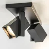 lichts_plafondlamp_met_vi_2.webp Cheap Straluma 2-Lichts plafondlamp met vierkante spots mat zwart