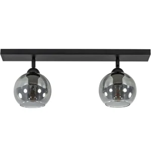 lichts_plafondlamp_smoke__0.webp Online Straluma 2-Lichts plafondlamp smoke glas met zwart