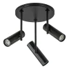 Cheap Straluma 3-Lichts plafondspot rond zwart GU10 mini