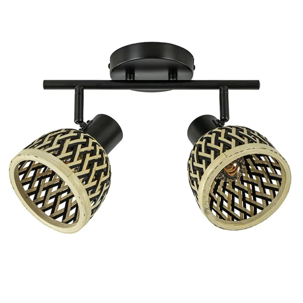 lichts_plafondwandlamp_zw_0.webp Store Straluma 2-Lichts plafond/wandlamp zwart met bamboe kappen