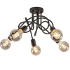 lichts_retro_plafondlamp__1.webp Clearance Straluma 5-Lichts retro plafondlamp mat zwart