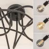 lichts_retro_plafondlamp__3.webp Clearance Straluma 5-Lichts retro plafondlamp mat zwart