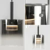 lichts_ronde_hanglamp_zwa_3.webp Flash Sale Straluma 5-Lichts ronde hanglamp zwart met titanium/helder glas