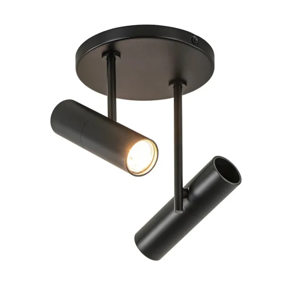 lichts_ronde_opbouwspot_m_1.webp Sale Straluma 2-Lichts ronde opbouwspot met cilinders zwart