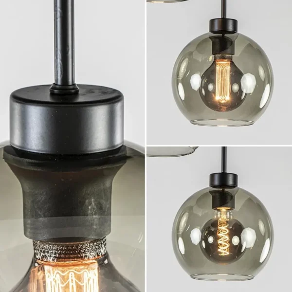 lichts_ronde_plafondlamp__3-1.webp Best Sale Straluma 3-Lichts ronde plafondlamp met smoke glazen bollen